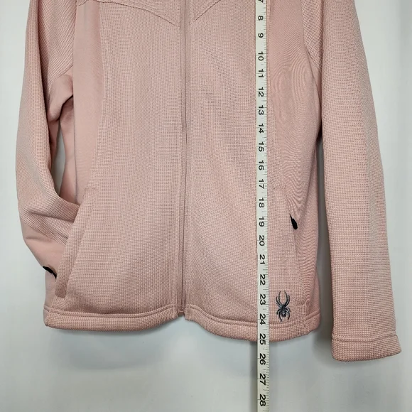 Spyder Zip-up Women's Jacket Size Medium Misty Rose Fleece Lined - Picture 3 of 12